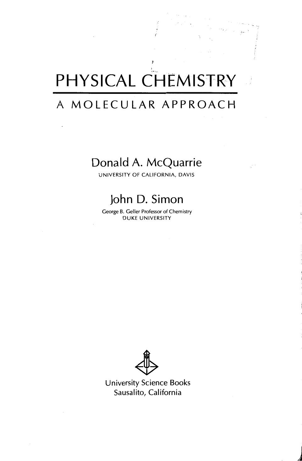 Physical Chemistry